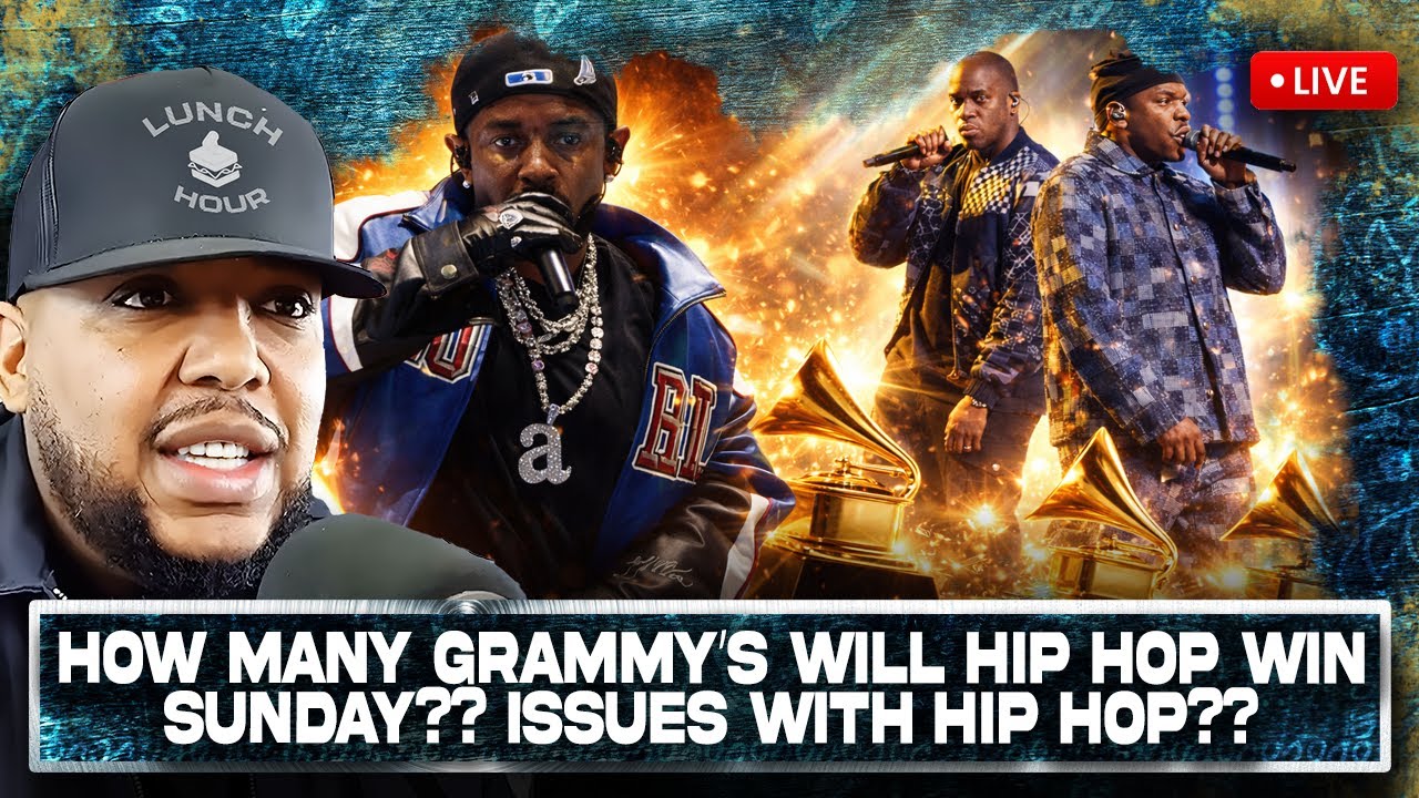 The Lunch Hour: How Many Grammy's Will Hip Hop Win Sunday?? Issues With Hip Hop??