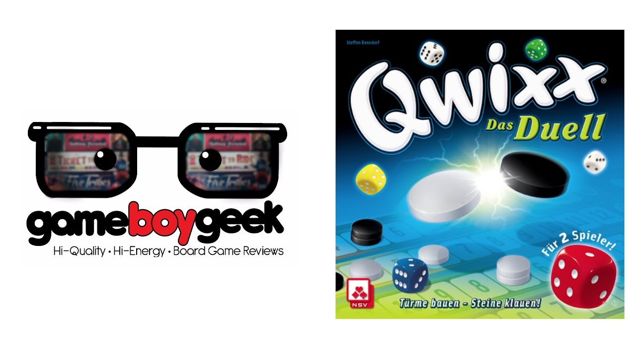 Qwixx Duel Review with the Game Boy Geek