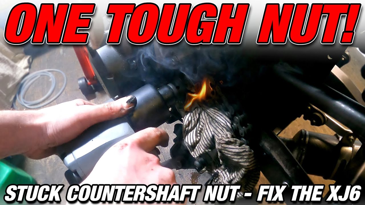 ONE TOUGH NUT! - Removing stuck motorcycle countershaft nut!