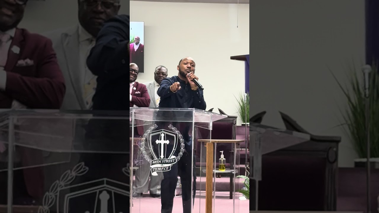 Pastor Johnteris Tate at 88th Street Temple COGIC 