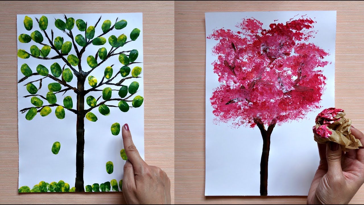 HOW TO PAINT A TREE : 5 AWESOME PAINTING TIPS AND TRICKS