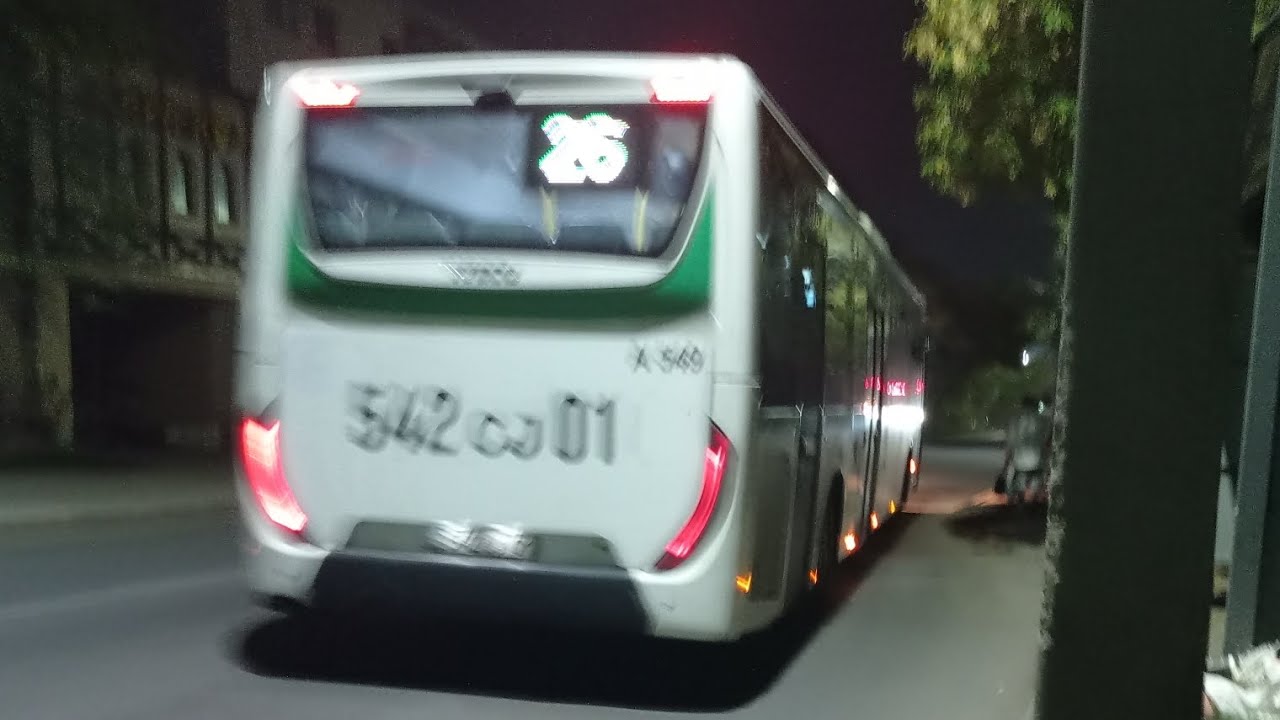 Поездка на автобусе IVECO Crossway 13 m LE|26 маршрут|542 CJ 01| город Астана