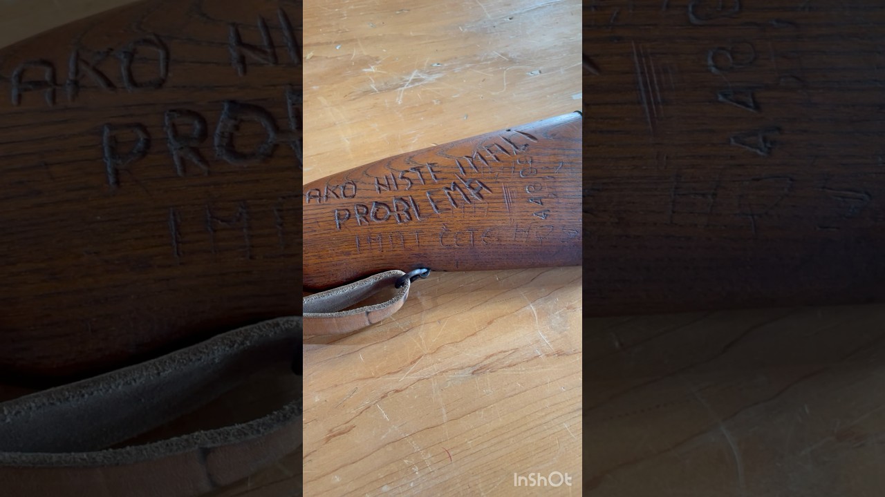 Yugo m59/66 sks Croatian war of independence HOS trench art #sks #coldwar #trenchart
