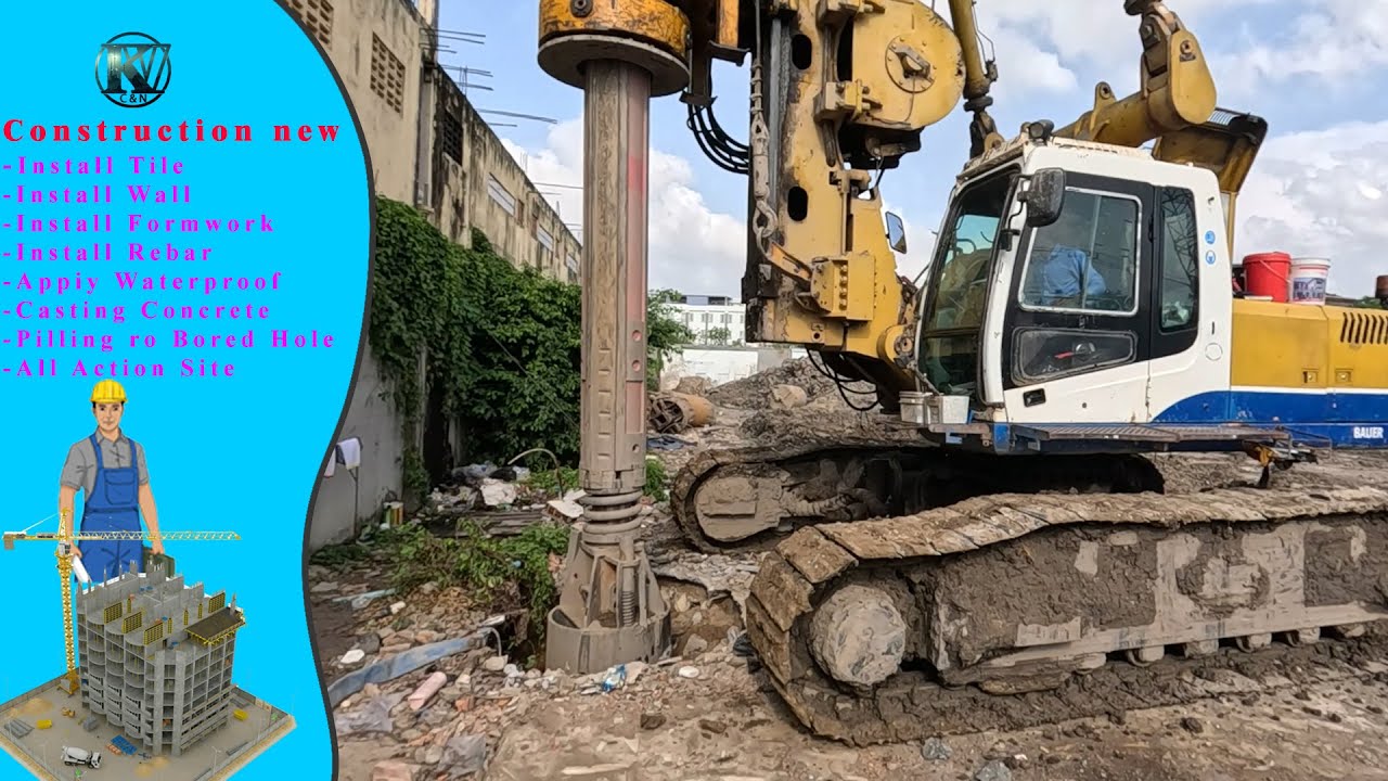 Installation Casing the Use Machine Drilling