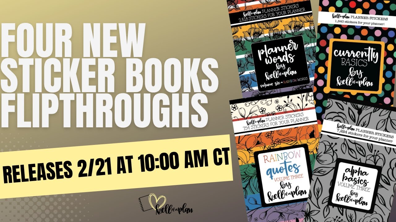 FOUR NEW STICKER BOOKS- FLIPTHROUGH- RELEASES 2/21/25
