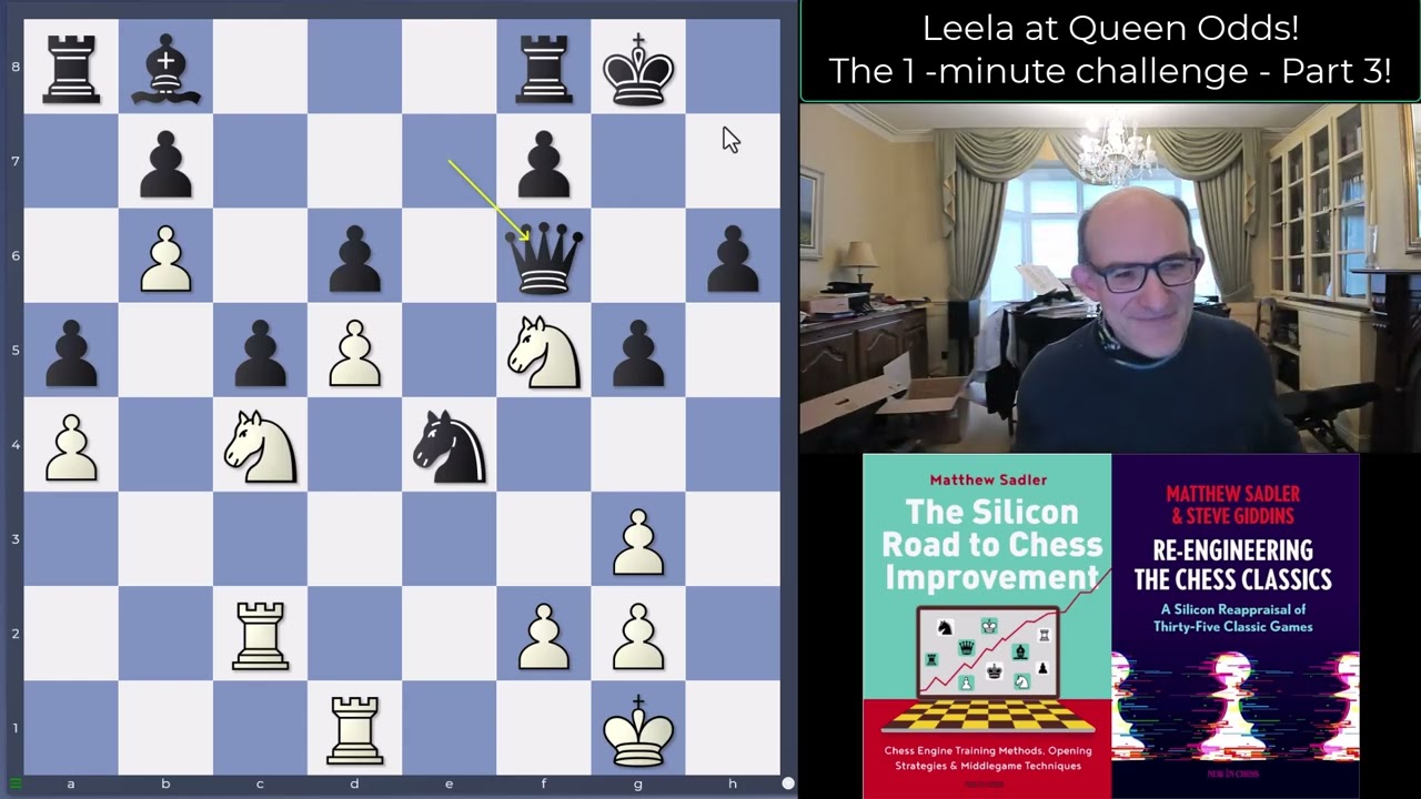Silicon Road: Leela gives QUEEN Odds! The 1-minute challenge Part 3!