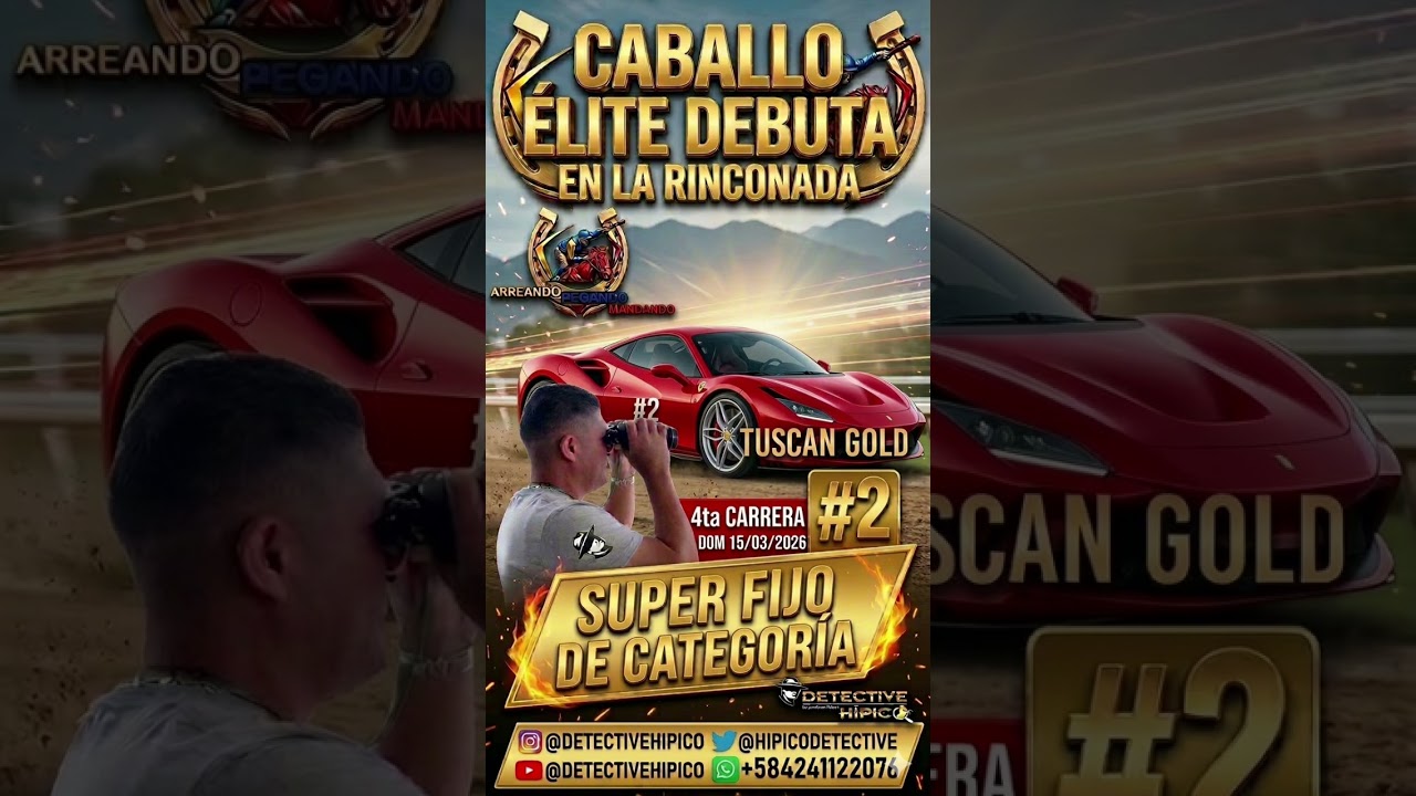 DEBUTA CABALLO ÉLITE EN LA RINCONADA DOM 15 MARZO 2026 #HIPISMO #INFORMACION #LARINCONADA #NOTICIA