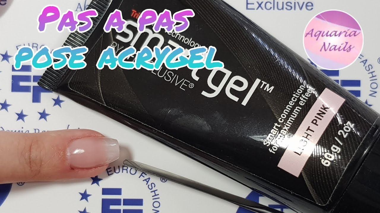 Pas à pas pose ongle en acrygel | les bases | Ef exclusive Smart gel