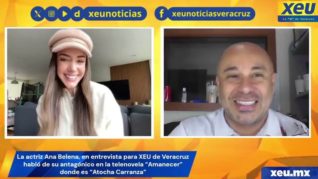 ¡La villana del momento en XEU!La actriz Ana Belena, en entrevista para XEU de Veracruz