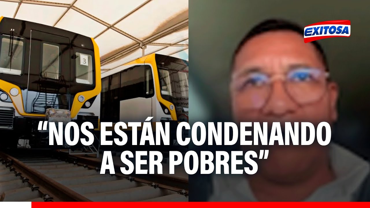 🔴🔵 Alcalde de Ancón sobre Línea 3 del Metro de Lima: “Nos están condenando a ser pobres”