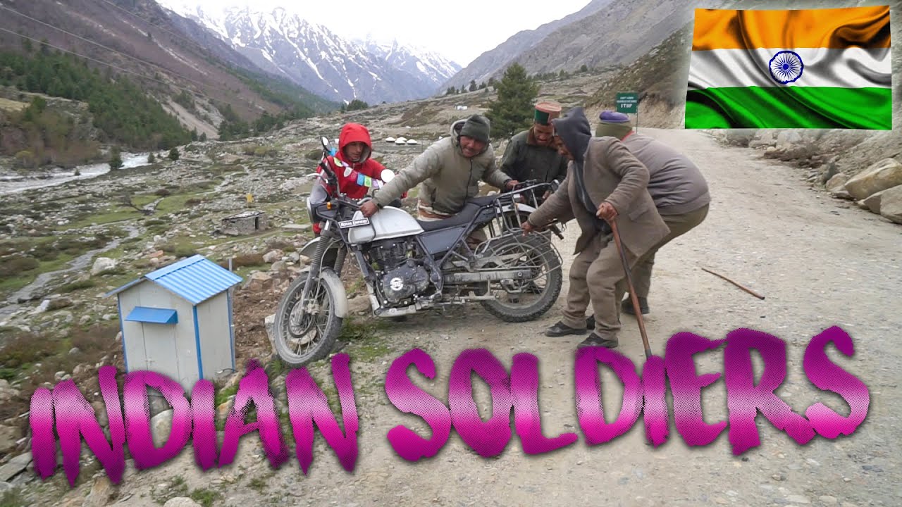 Indian Soldiers help us recover Motorbike