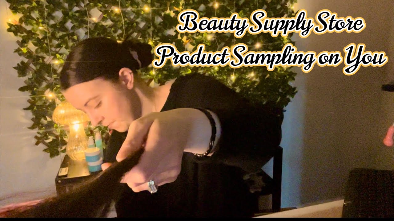 ASMR Beauty Supply Store (realistic hair and makeup application)