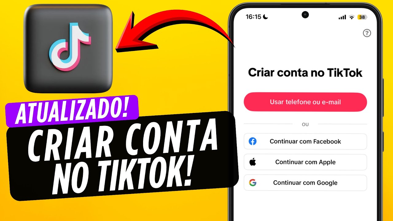 COMO CRIAR CONTA NO TIKTOK