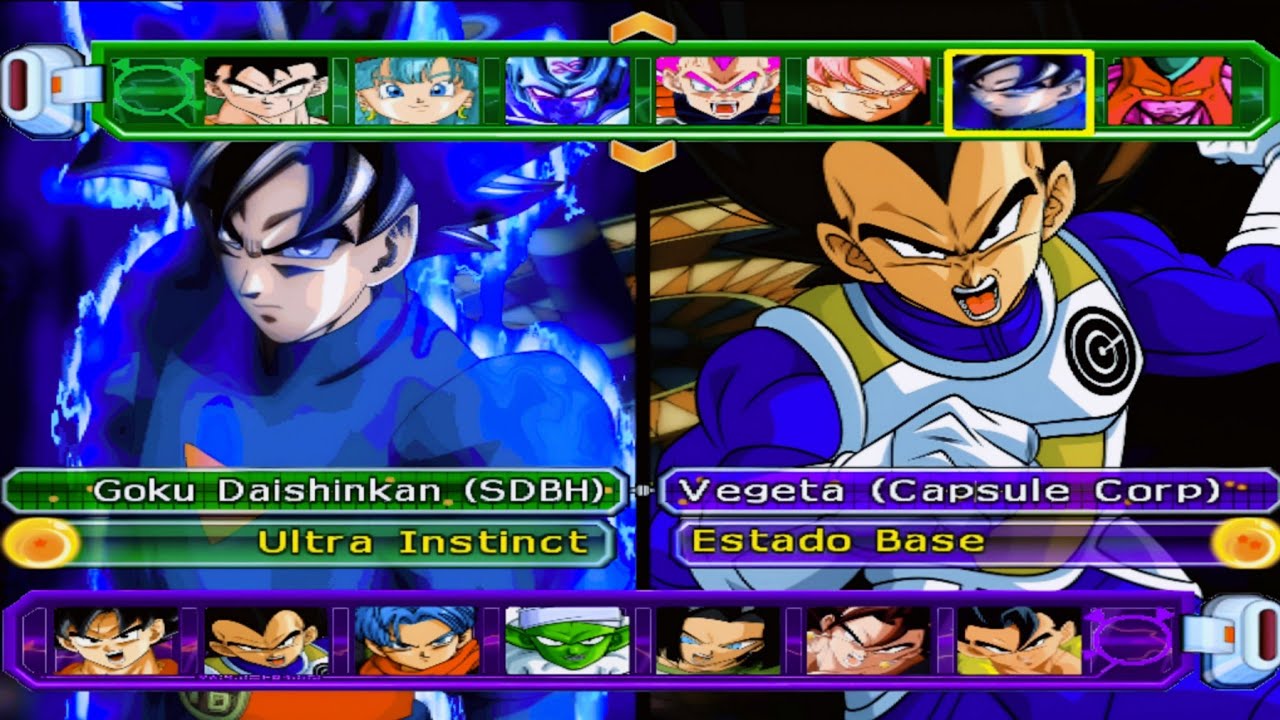 TODOS LOS PERSONAJES DE DRAGON BALL Z BUDOKAI TENKAICHI 3 ISO HEROES V2 BY WORK