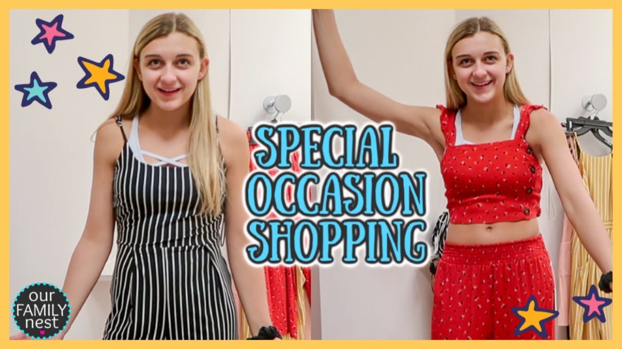 CLOTHES SHOPPING FOR A SPECIAL OCCASION!