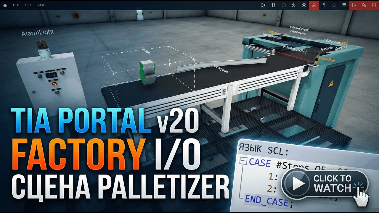 Palletizer(Tia Portal V20 + Factory i/o)