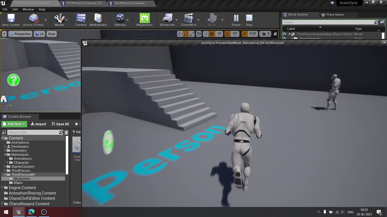 Unreal Engine Syncing animation between multiple characters [Tutorial]