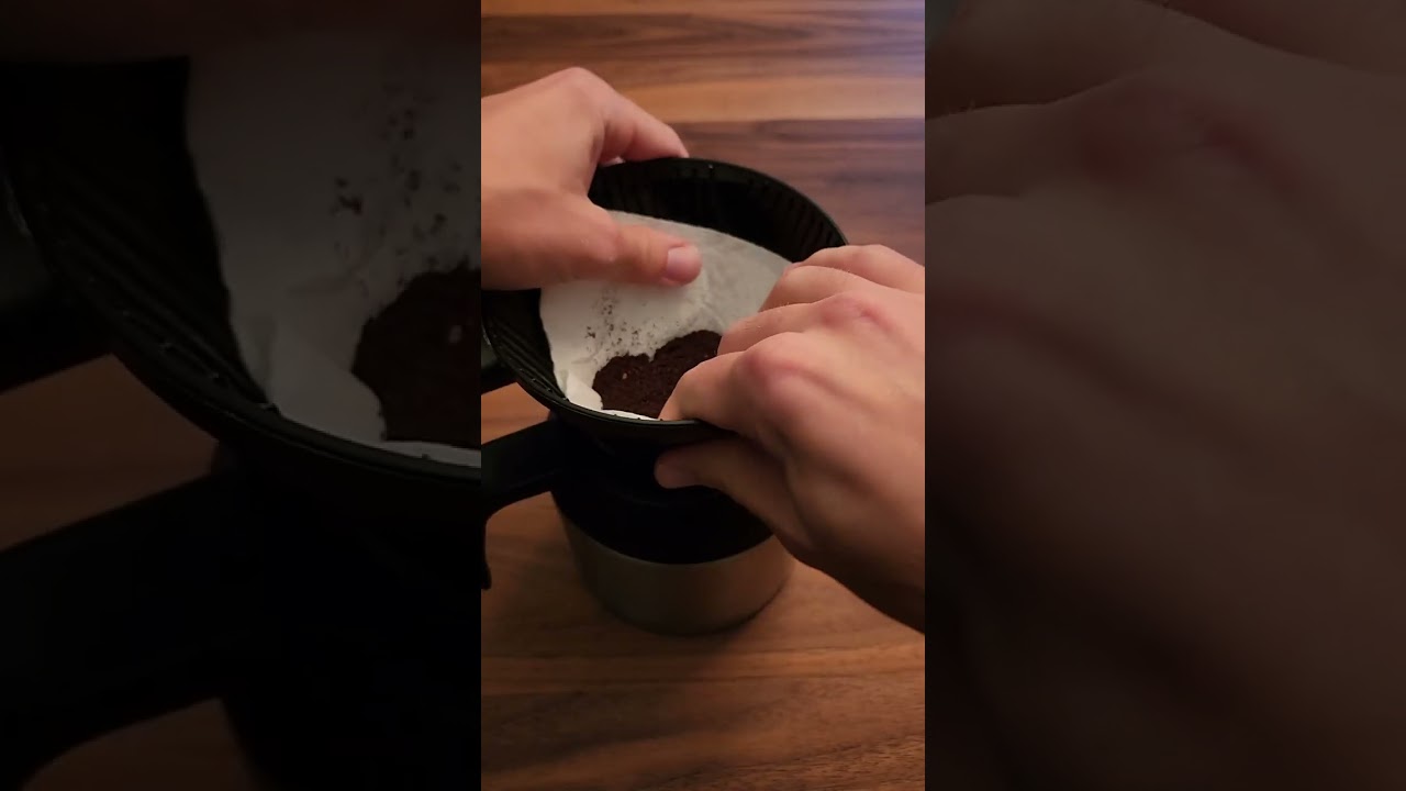 Making Coffee with a Paper Towel #shorts