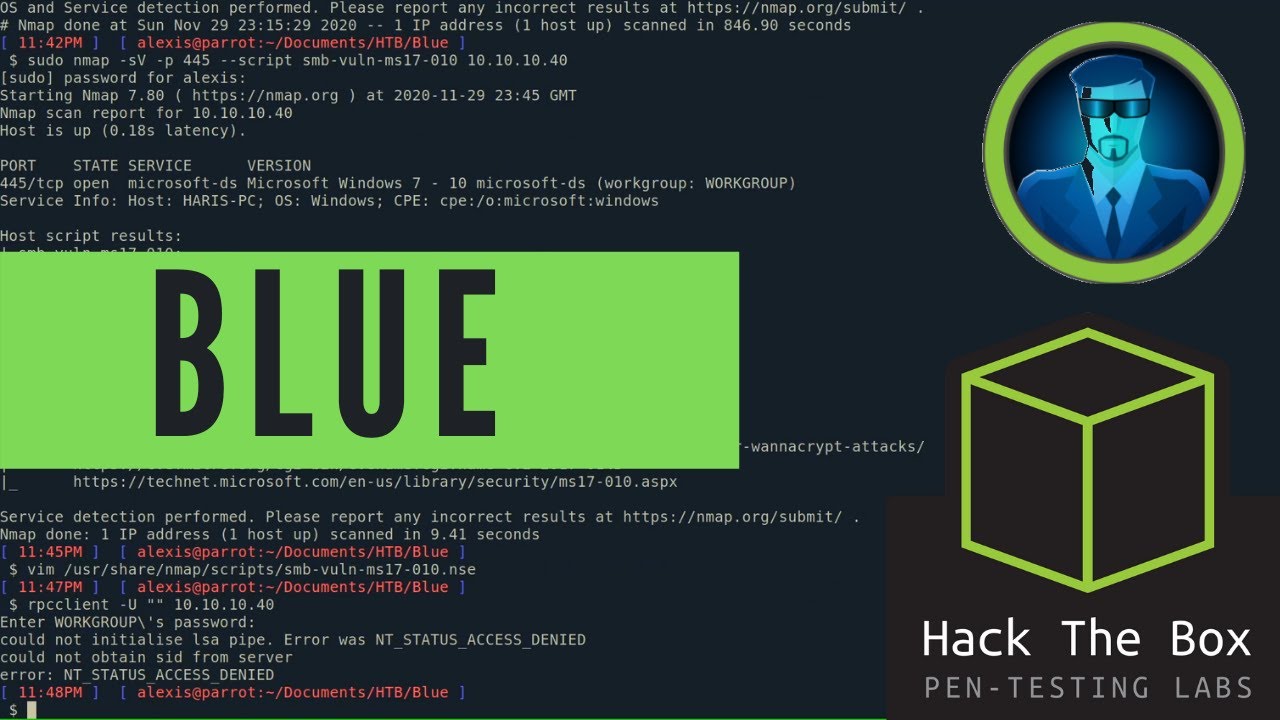 HackTheBox Blue Walkthrough - Learn Windows Enumeration
