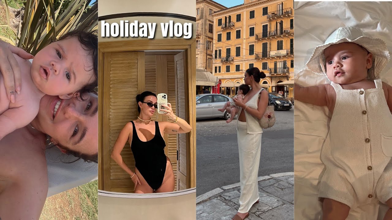 Come on our baby's first holiday with us!! Corfu Vlog