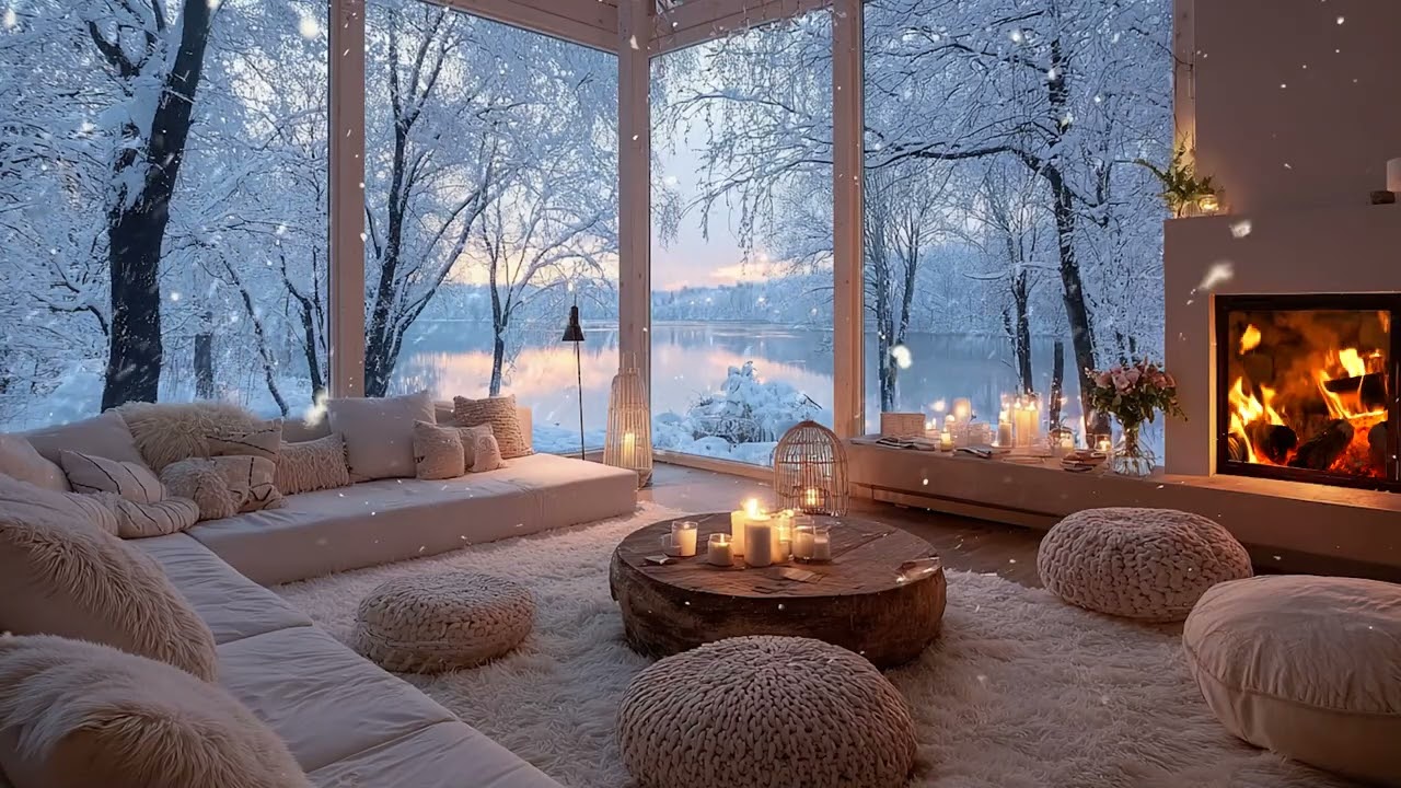 Winter Snow Lounge Piano | Peaceful Piano Sounds for Focus, Study & Rest