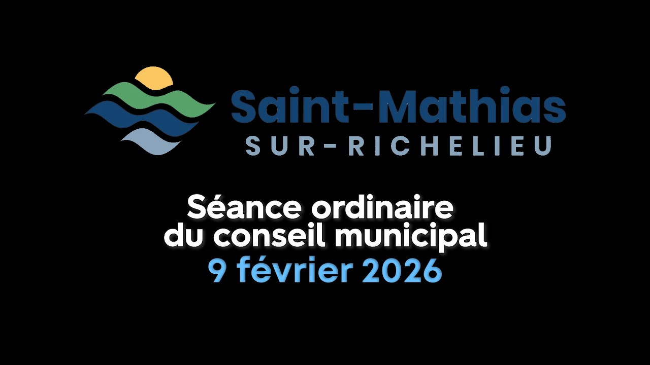 🔴 Séance ordinaire du conseil municipal du 9 février 2025 en direct 🔴