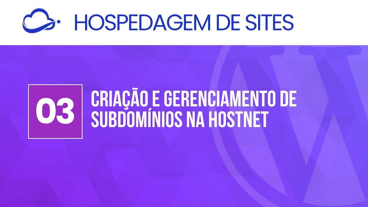 Hospedagem de Sites na Hostnet | Subdomínios e Organização – Aula 3