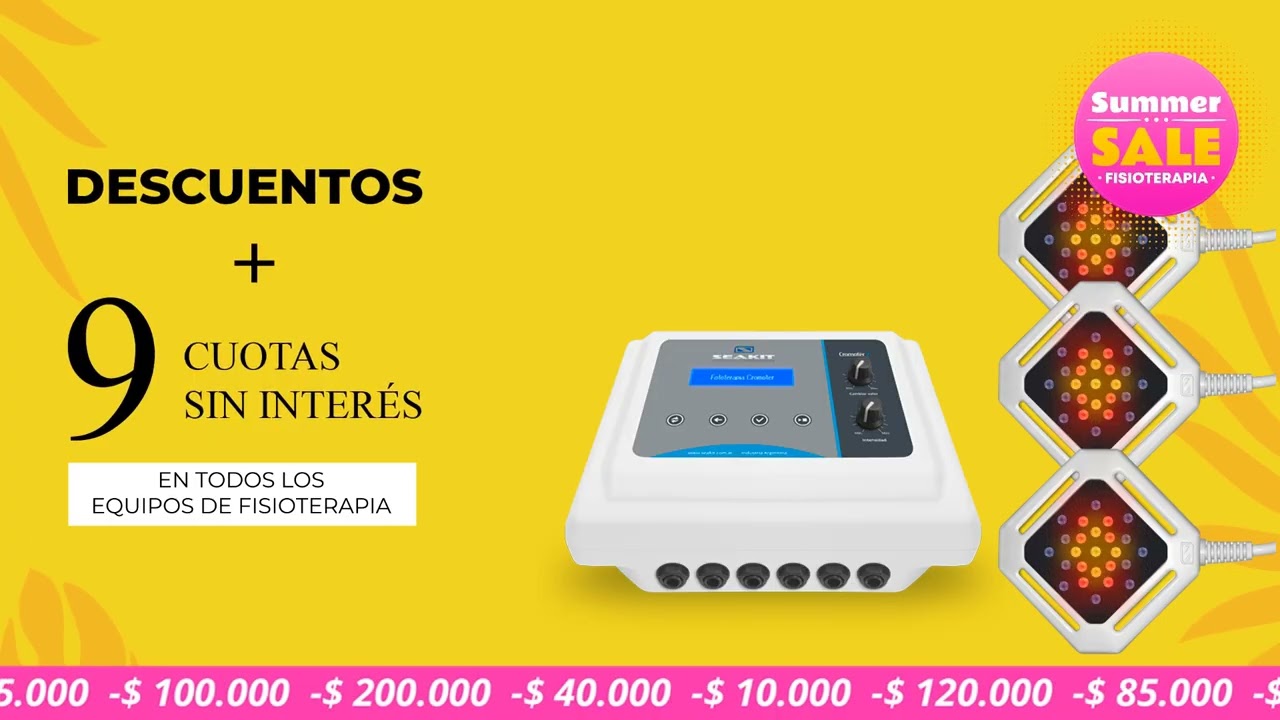 Equipos de fisioterapia en promoción
