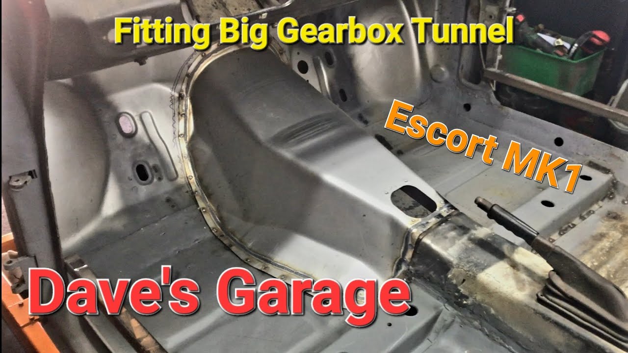 Ford Escort MK1 Restoration Project, fitting big gearbox tunnel. Car Restoration.