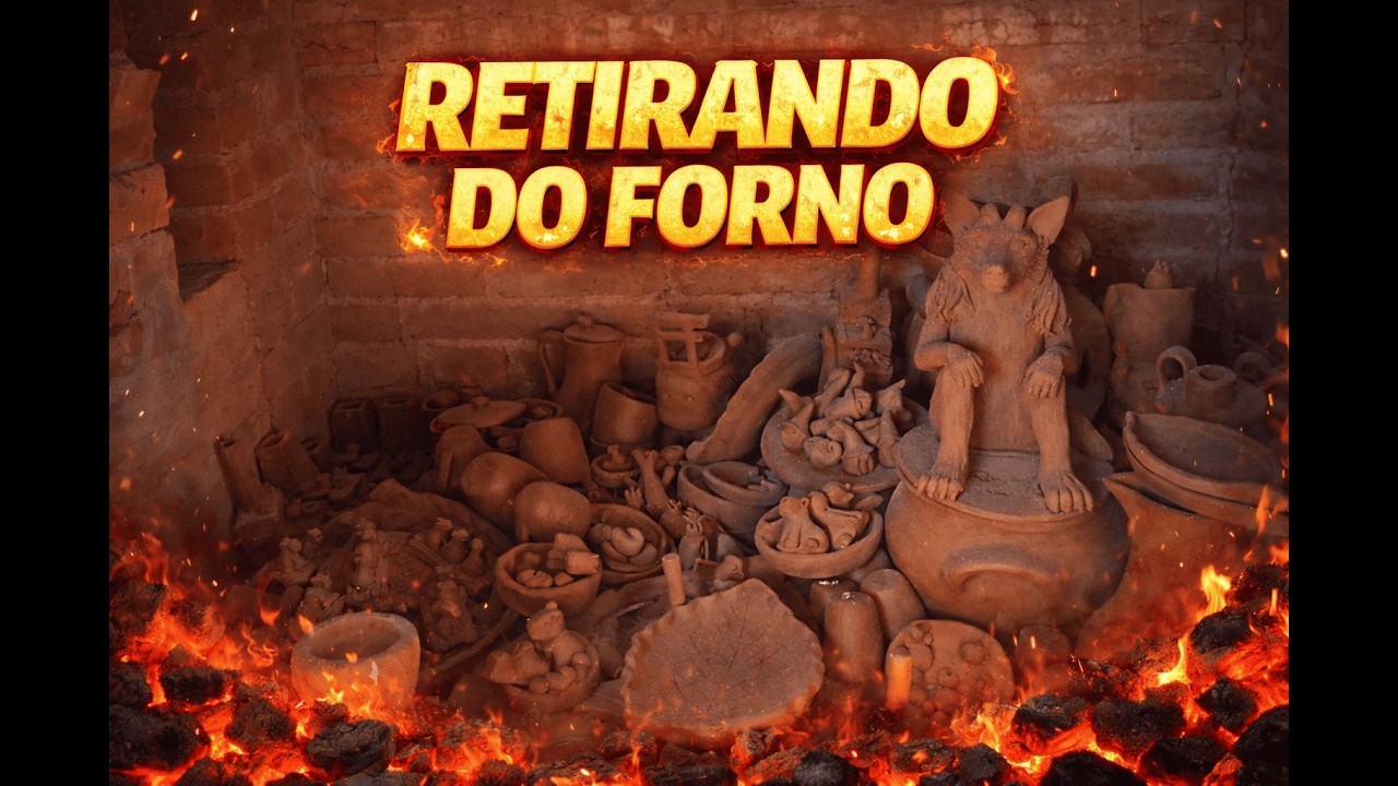 Queimando as peças - Parte 2 (Retirada do forno)
