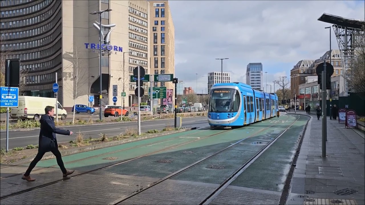 West Midlands Metro - City Centre to Edgbaston - Friday 24th March 2023
