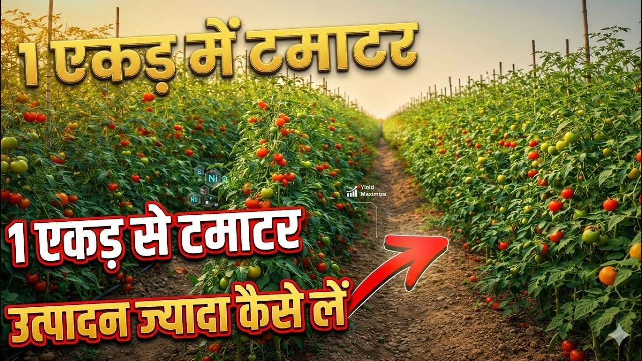 1 एकड़ में टमाटर से रिकॉर्ड उत्पादन कैसे लें | गर्मी में टमाटर की खेती का पूरा विज्ञान | Tamater 