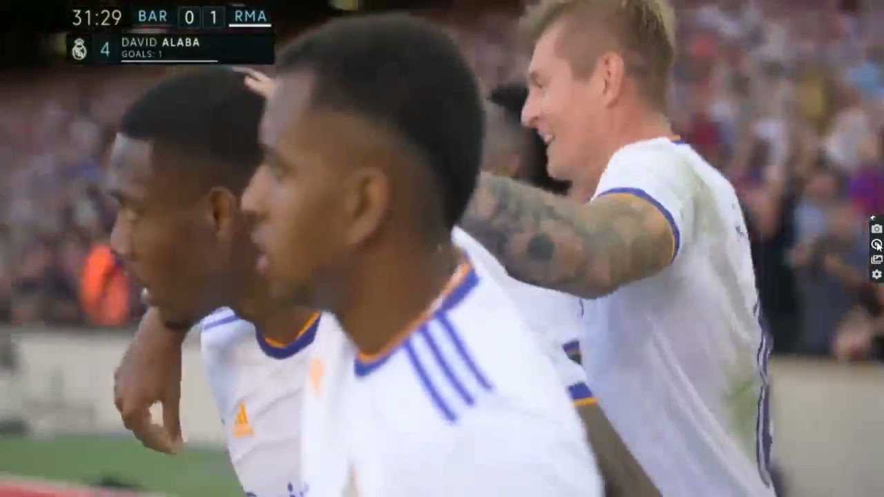 Alaba Scores First Goal Against Barcelona
