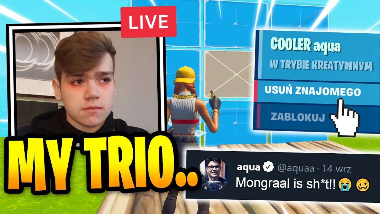 😱 TRIO PARTNER MONGRAALA *ZWYZWYAŁ* GO! NIE WIEDZIAŁ ŻE JEST LIVE! ~ KULARZ SZOTY