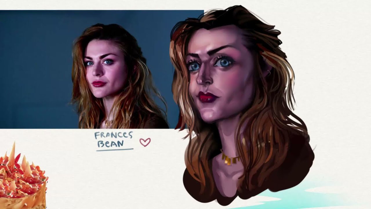 Frances Bean caricature - Speedpaint 10 min