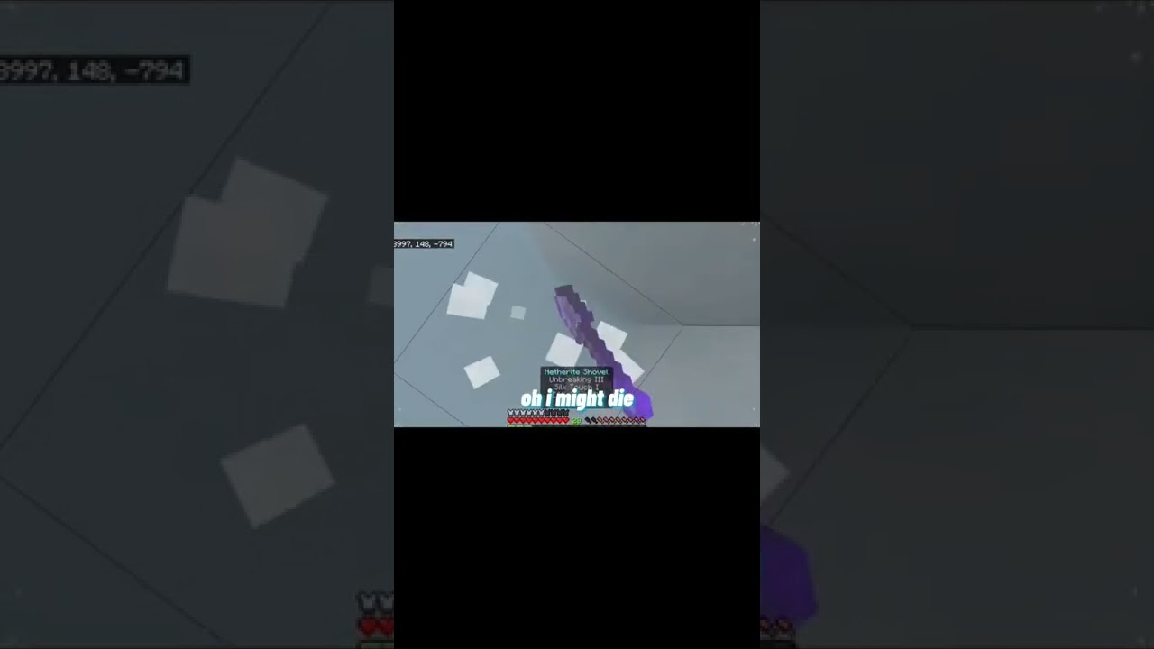 POWDERED SNOW WHYY #minecraft #minecraftbuilding #minecraftshorts #minecraftmeme #minecraftstream