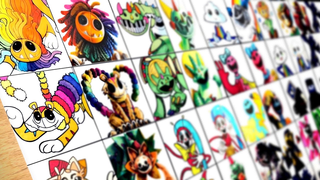 Drawing All Monsters Cartoon Vs Realistc ( Poppy Playtime Chapter 5 )