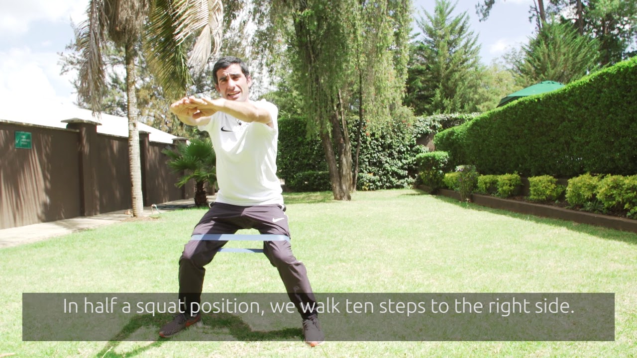 Running excercises with Marc Roig