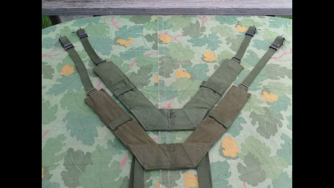 M-1956 Vietnam era H suspenders 1st and 2nd pattern