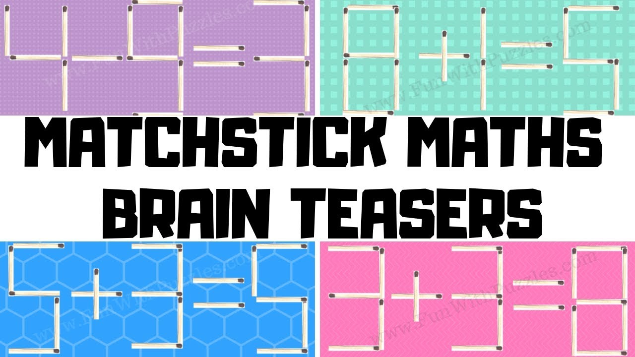 #Matchstick #Math Brain Teasers to Twist your Mind