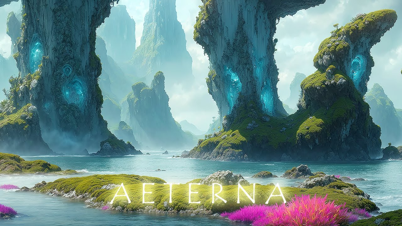 AETERNA - relaxing ambient - beautiful ethereal ambient music with majestic landscape visuals