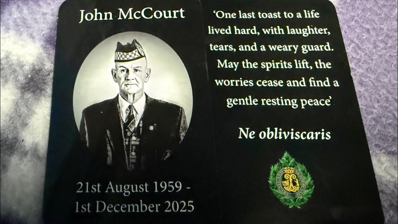 The Argylls lost Another Son .john McCourt 