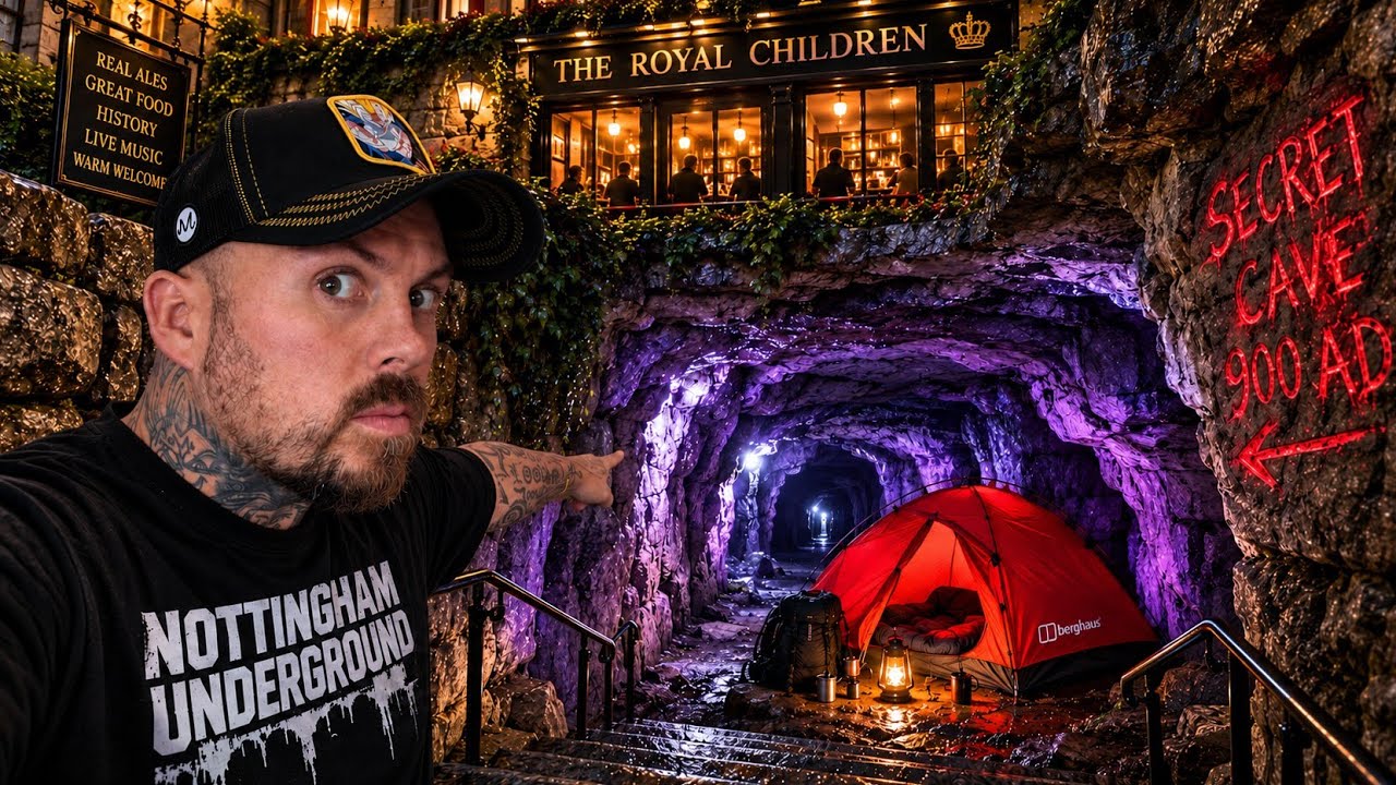 24 Hours CAMPING UNDERGROUND in Nottingham&hellip; We Found a Hidden City
