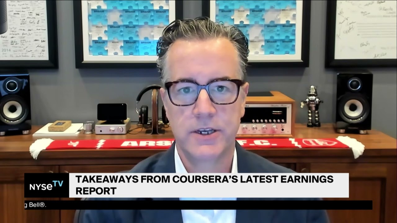 Greg Hart, CEO at Coursera Joins Live on NYSE TV
