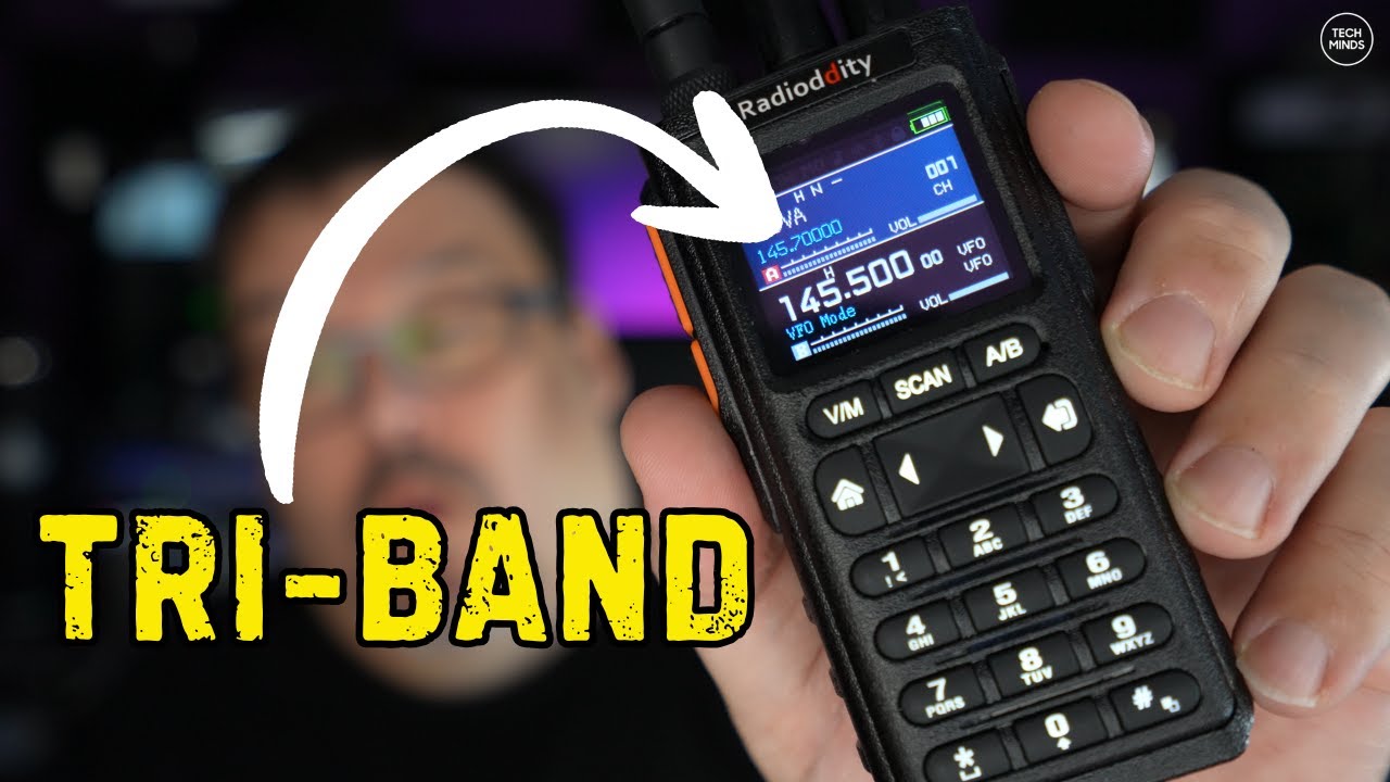 Radioddity GS-10B — это трехдиапазонный портативный любительский радиоприемопередатчик!