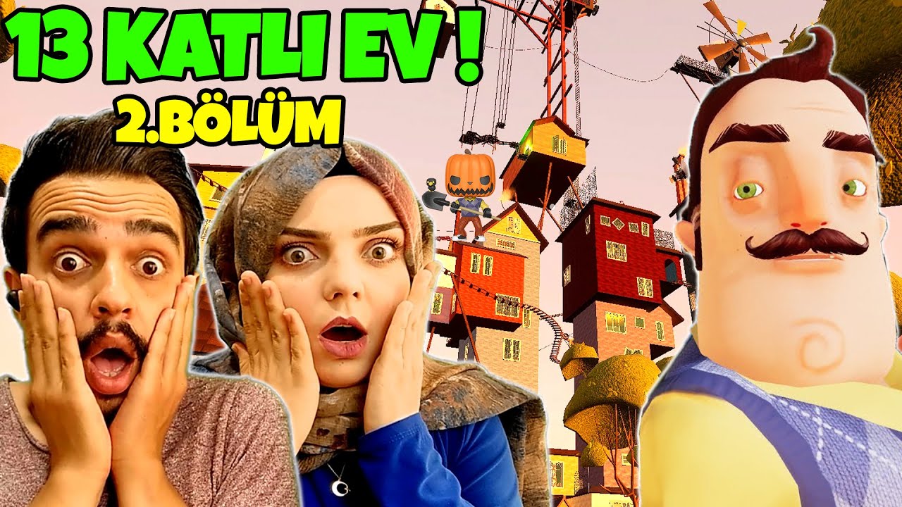 13 KATLI EV! YİNE Mİ KÖPEK BALIĞI! | Hello Neighbor Mod