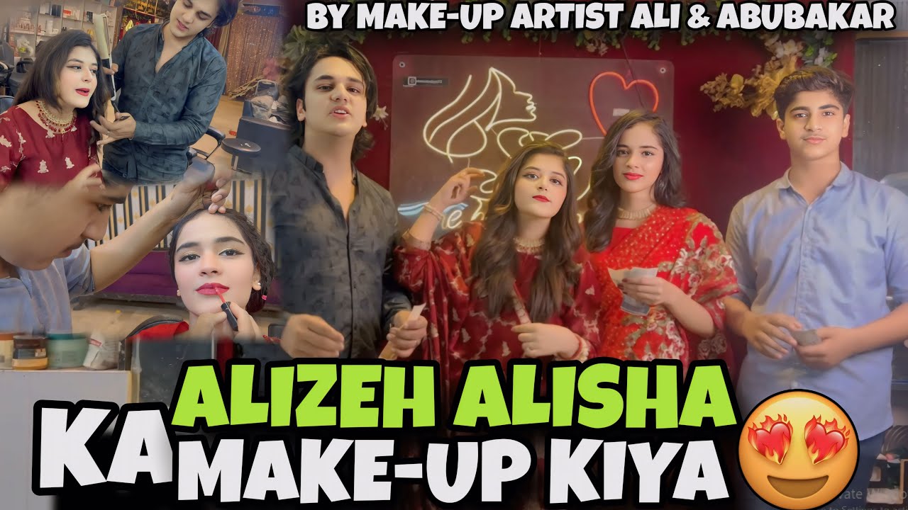 LARKON NE LARKIYON KA MAKE-UP KIYA😂😍  // MAKEUP BY ALI & ABUBAKAR