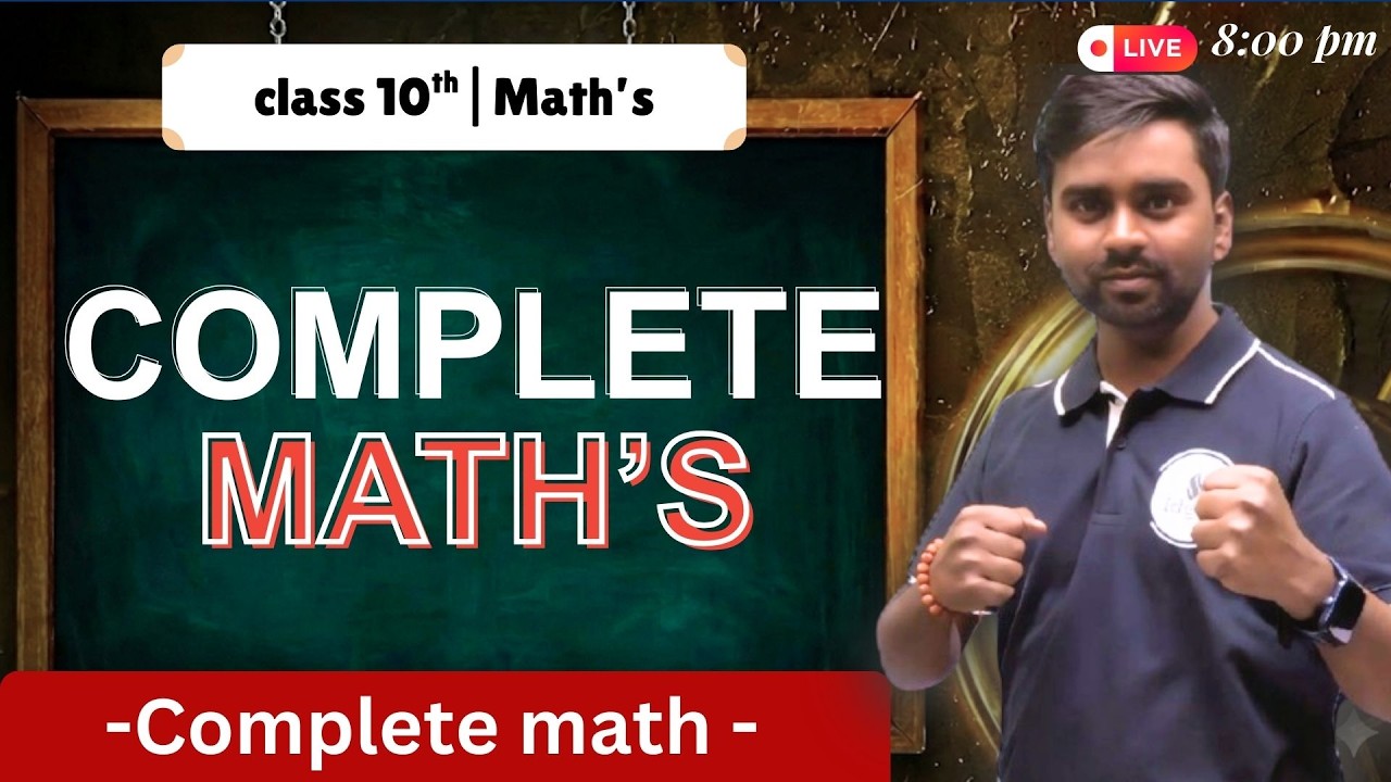 Class 10 Maths FULL SYLLABUS One Shot 🔥 All Chapters + PYQs | Board Exam 2026 #cbse2026