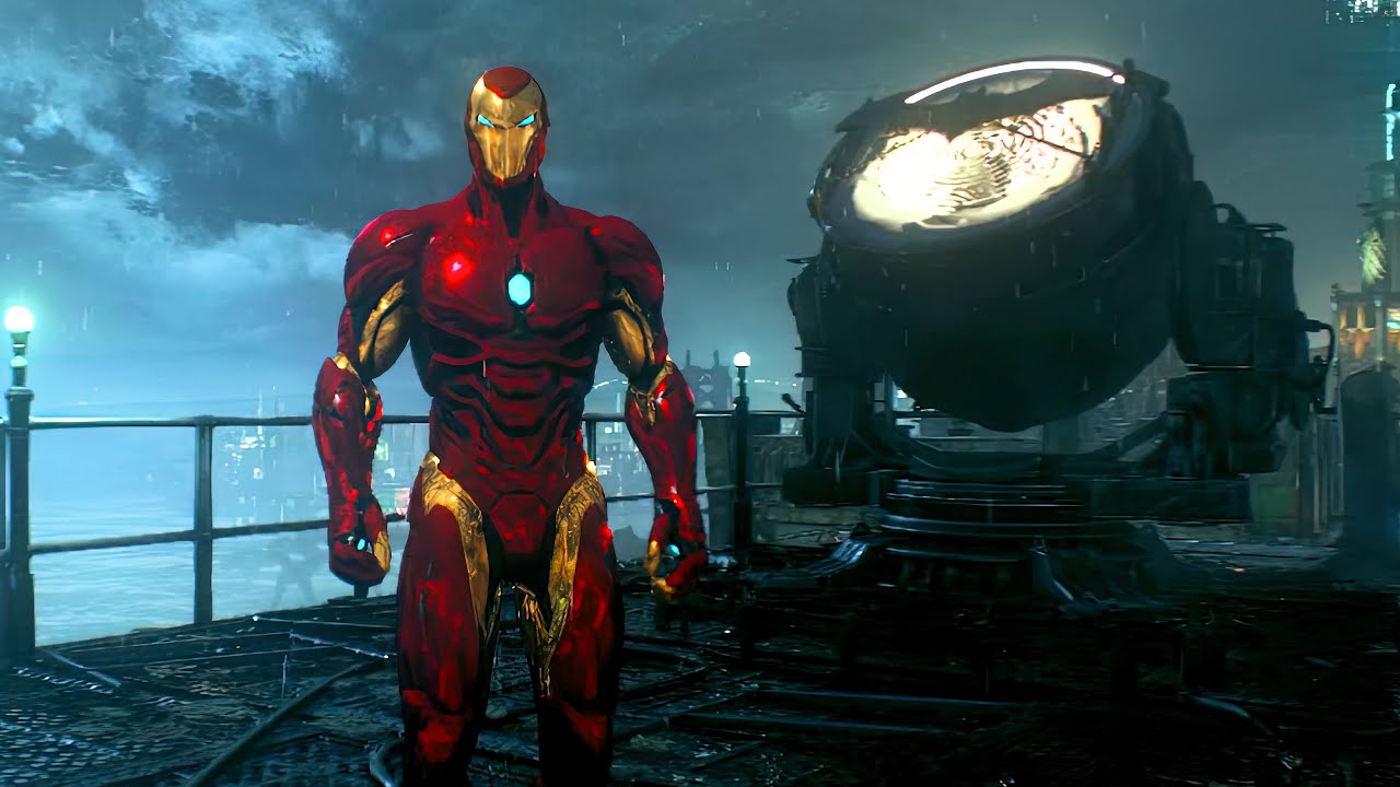 IRON MAN MARK 51 CREATIVE CHAOS MOD GAMEPLAY! -  BATMAN ARKHAM KNIGHT