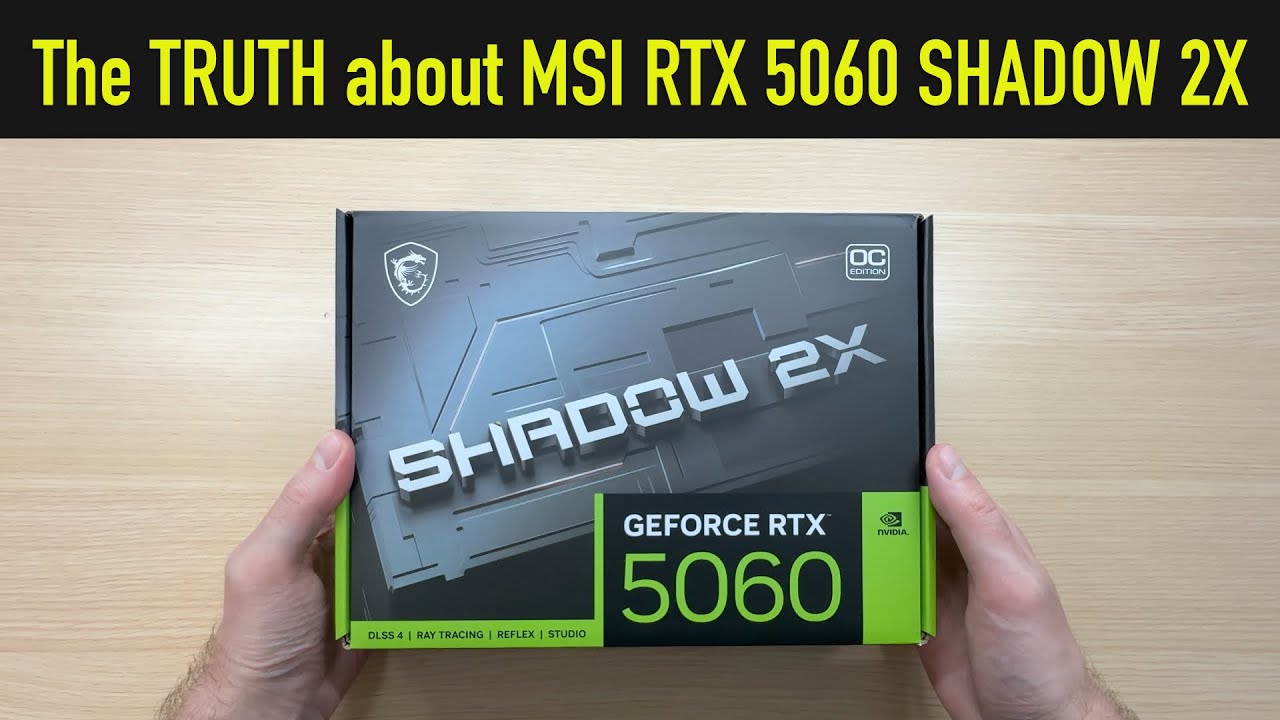 Noisy or Quiet? MSI RTX 5060 SHADOW 2X OC Review